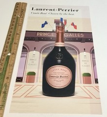 LAURENT-PERRIER Cuvée Rosé 1-PAGE PRINT AD 2024 LE PRINCE DE GALLES PARIS Ad#544
