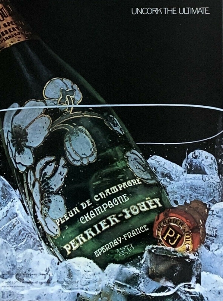 1982 PERRIER-JOUET Champagne Uncork the Ultimate Vintage PRINT AD