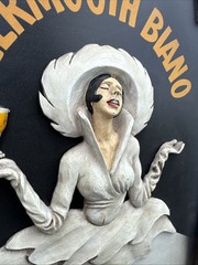 Vintage Leonetto Cappiello Martini & Rossi Torino Asti Cinzano 3D Art 23.5”x13”