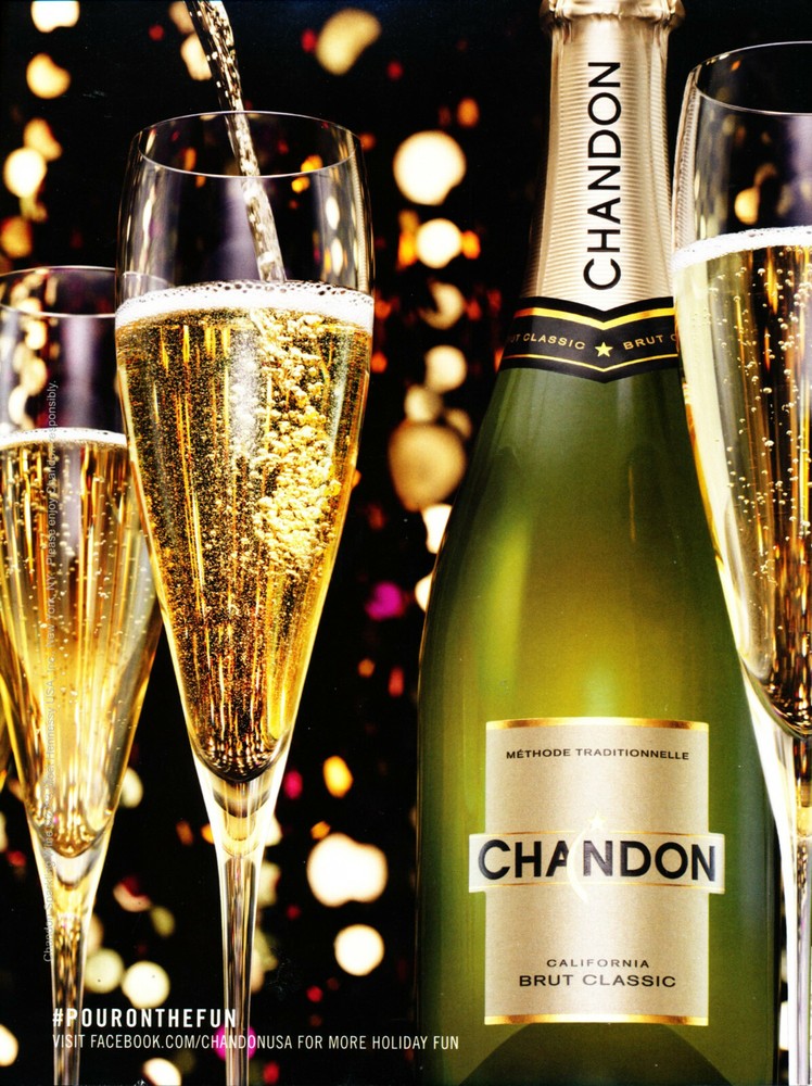 CHANDON WINE AD #6 RARE 2013 OOP