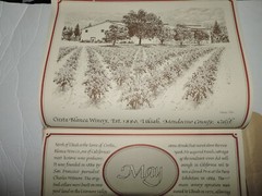 Vintage California Wineries Calendar 1976 Sebastian Titus