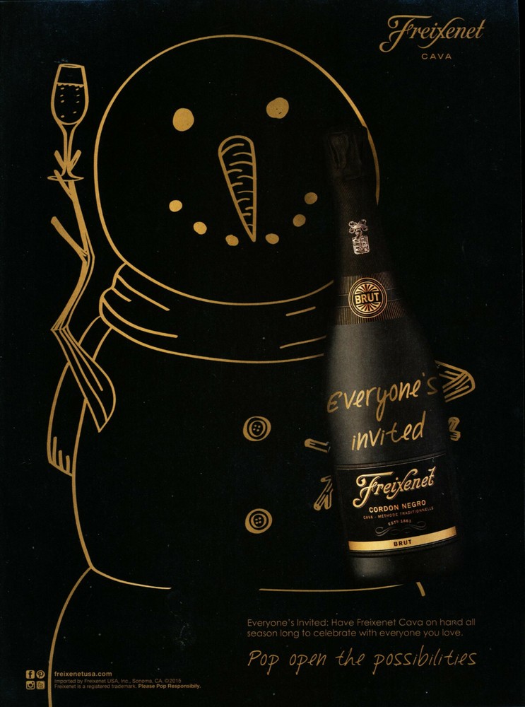 FREIXENET CHAMPAGNE AD #41 RARE 2015 OOP
