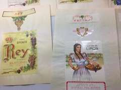 MEXICO: ca. 35 original Sherry Labels, large variety, some duplicates.