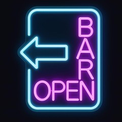 Bar Open Neon Sign – Retro Pink LED Tavern Sign for Pub, Cafe & Home Bar, Dim…