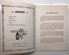 Lot Of 3 Vtg Recipe Booklets/Pamphlets Featurin California Wines Cooking W/Wine