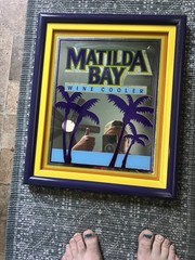 Matilda Bay Wine Cooler Sign Mirror 16 x 19 Framed Advertising