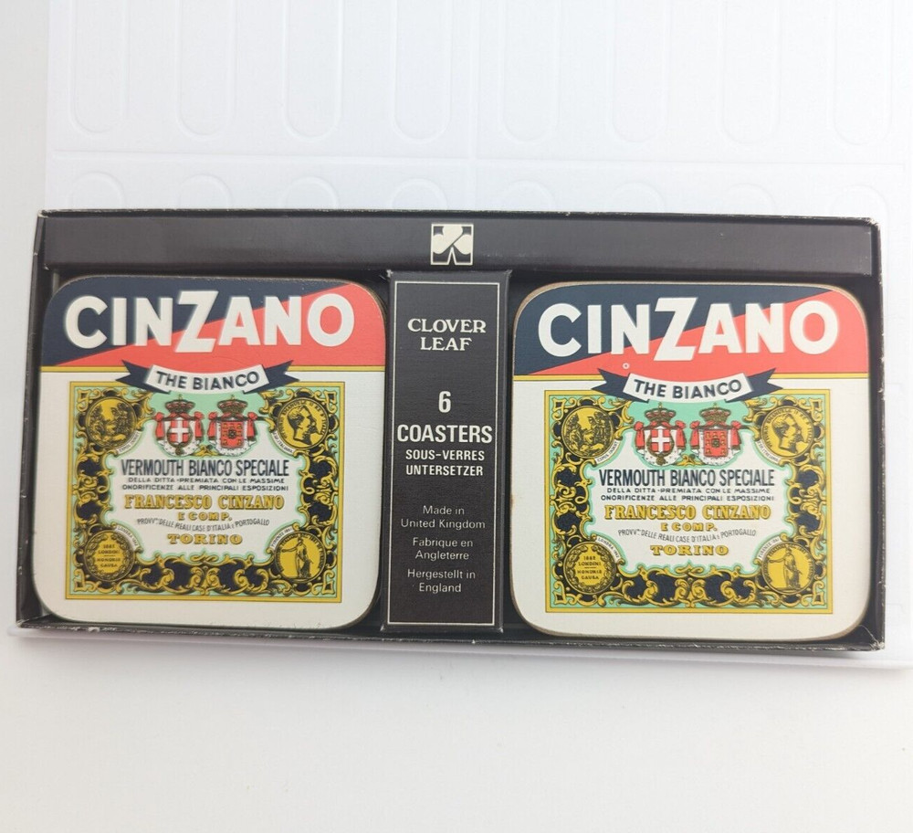 Original Coaster Cinzano Vermouth Francesco Brazil / Italy 1 SET 6pcs Beer