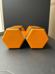 TWO VEUVE CLICQUOT CHAMPAGNE PENCIL ORANGE METAL TIN CARRIER / CHAMPAGNE / BAR