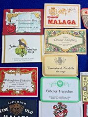 Awesome German 1920s 1930s Wine Bottle Label Collection Lot Vintage Antique