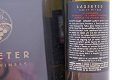 LASSETER FAMILY WINERY AMOUREUX WINE BOTTLE LABEL ART & SIGNED PRINT – ORIG