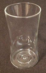 KLM Comfort Class – Lovely Shape – Stemless Wine/ Champagne Glass – 4-1/4&Prime; Tall