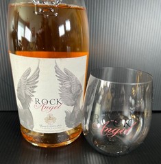 Chateau d’Esclans Rock Angel Rose Stemless Wine Glasses – set of 2 – New