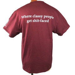 The Wine Room Palo Alto CA Mens T-Shirt size Large Classy People Get Sh*t Faced