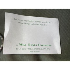 Wine Things Unlimited Pewter Painted Santa 1991 Bottle Stopper Cork Chain