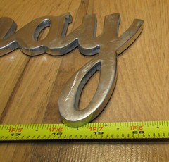 Chardonnay Chrome Plated Cast Aluminum Sign Wine Spirits 20.5&Prime;X5&Prime;
