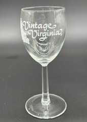 Vintage Virginia Wine Glass 6 1/2 inch