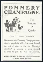 1905 Pommery Champagne illustrated vintage print ad