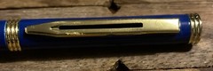 ROMBAUER VINEYARDS Wine Blue Gold Advertising Promotional Black Ink Pen