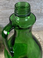Vintage Green Glass White Wine Jug Italian Swiss Colony Chablis from California