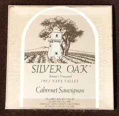 Vtg – Silver Oak 1982 Napa Valley CA – Cabernet – Wine Bottle Coaster / Stand