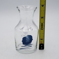 Opus One Wine 1987 Vintage Debut Glass Carafe Decanter Small 3oz 3 3/4in EUC
