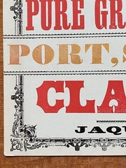 Antique/Vtg 1890&rsquo;s ORANGE COUNTY Pure Grape Wines Sign, Hudson Valley, New York