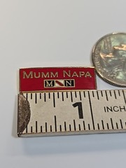 Mumm Napa Souvenir Lapel Pin Winery Rutherford California