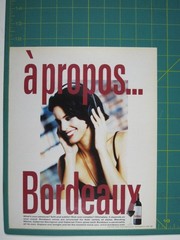 Print Ad Bordeaux Wine A Propos New York Vintage 1999 Classy Retro