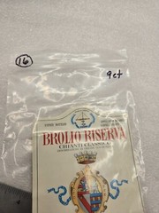 BROLIO RISERVA CHIANTI CLASSICO ~ ITALIAN WINE BOTTLE LABEL ~ 3.5&Prime;x5&Prime; ~ NOS