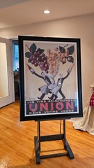 LES VINS SELECTIONNES UNION ITALIAN WINE WAITERS ADVERTISEMENT POSTER FRAMED