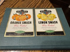 2 Frontenac Michigan Wine Bottle Labels Paw Paw Mich Unused Mi Lemon & Orange