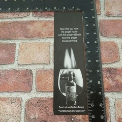 1983 Sambuca Romana « Proper House Warming » B&W Original Vtg Print Ad