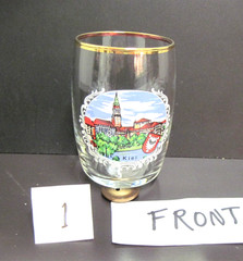 9 European souvenir wine tasting glasses 1970s to 1990s, all Vy Good, no damage