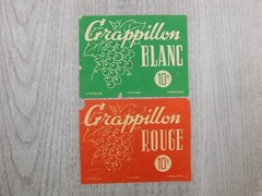 Grappillon Blanc Rouge L&rsquo;Étoile Bordeaux France Red Green Vintage Label Winery
