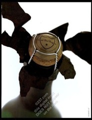 2000 Dom Perignon champagne bottle cork ready-to-pop photo vintage print ad