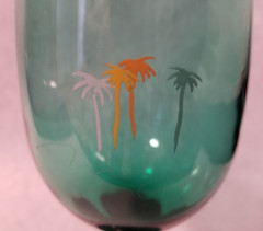 Vintage: Mirage Hotel Las Vegas, NV – Wine Glass – Green Glass – 7&Prime; Tall – RARE