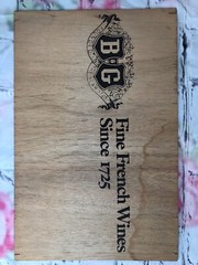 Vtg Julius Kayser B&G Brolio Black Tower Partager Wine Wooden Signs Advertising