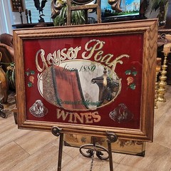 Vintage Advertising Geyser Peak Wines Since 1890 Bar Mirror