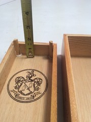 Carlos I Brandy Wooden Box Pedro Domecq Spain 12 1/4&Prime; x 4 3/8&Prime; x 3 3/4&Prime; Dreyfus