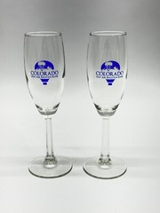 Colorado Balloon & Wine Wine Glass Set Of 2 Hot Air Balloon Rides