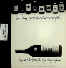 1982 Inglenook Estate Bottled Wine Napa Valley CA Vintage Print Ad 7088