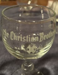 THE CHRISTIAN BROTHERS, NAPA VALLEY, CALIFORNIA SOUVENIR WINE GLASS(Lot of 2)