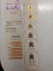 104 Vintage circa 1980&rsquo;s West Coast USA California Washington Wine Bottle Labels