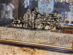 Vintage Inglenook Vineyards Winery Smoked Mirror Bar Sign Wooden Frame