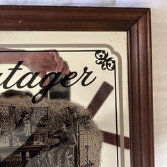 Vintage Partager Vin Mirror, B&G Barton & Guestier, Brown Vintners Co, NY #AR