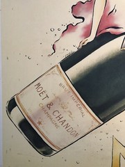 Moet Chandon advertisement 1975, Signed