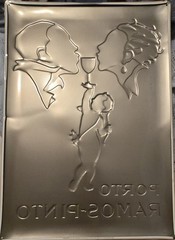 Porto Ramos-Pinto Art Deco 1920s Ad René Vincent Metal Poster Cupid Lovers 16×22