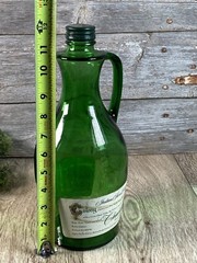 Vintage Green Glass White Wine Jug Italian Swiss Colony Chablis from California