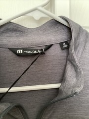 Travis Mathew Pullover Men&rsquo;s Medium Grey NWT Crestview 1/4 Zip Korbel Champagne