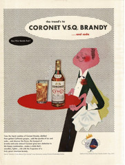 1943 Coronet VSQ Brandy art Artist Paul Rand WWII Buy War Bonds Vintage Print Ad